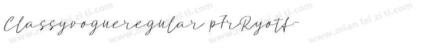 Classyvogueregular p7rRyotf字体转换